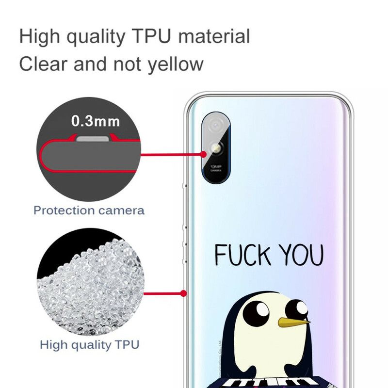 θηκη κινητου Xiaomi Redmi 9A Penguin Fuck You