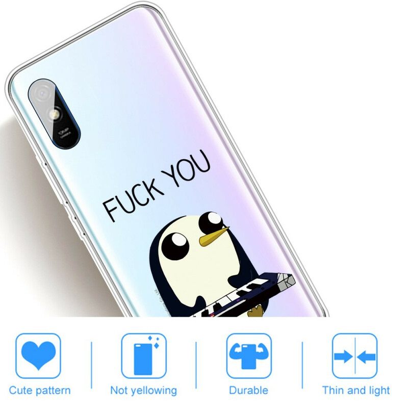 θηκη κινητου Xiaomi Redmi 9A Penguin Fuck You