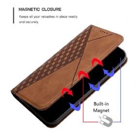 θηκη κινητου Xiaomi Redmi 9A Θήκη Flip Εφέ Geo Leather