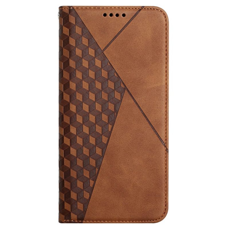 θηκη κινητου Xiaomi Redmi 9A Θήκη Flip Εφέ Geo Leather