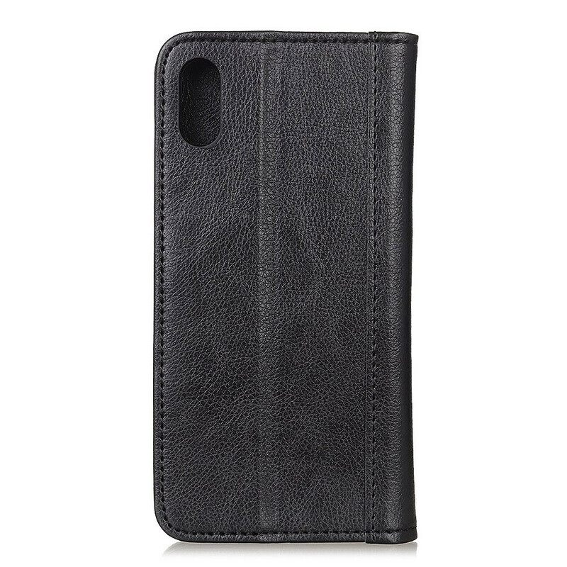 θηκη κινητου Xiaomi Redmi 9A Θήκη Flip Έκδοση Litchi Split Leather