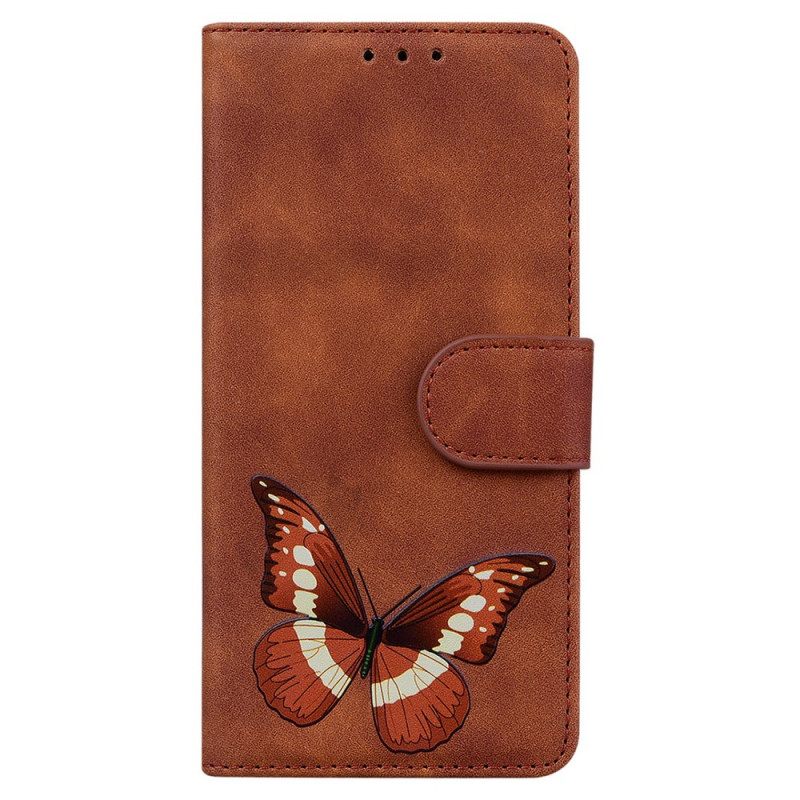 δερματινη θηκη Xiaomi Redmi Note 10 Pro Skin-touch Butterfly