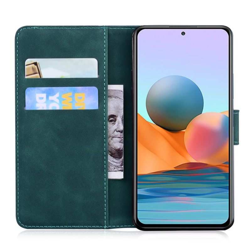 δερματινη θηκη Xiaomi Redmi Note 10 Pro Skin-touch Butterfly