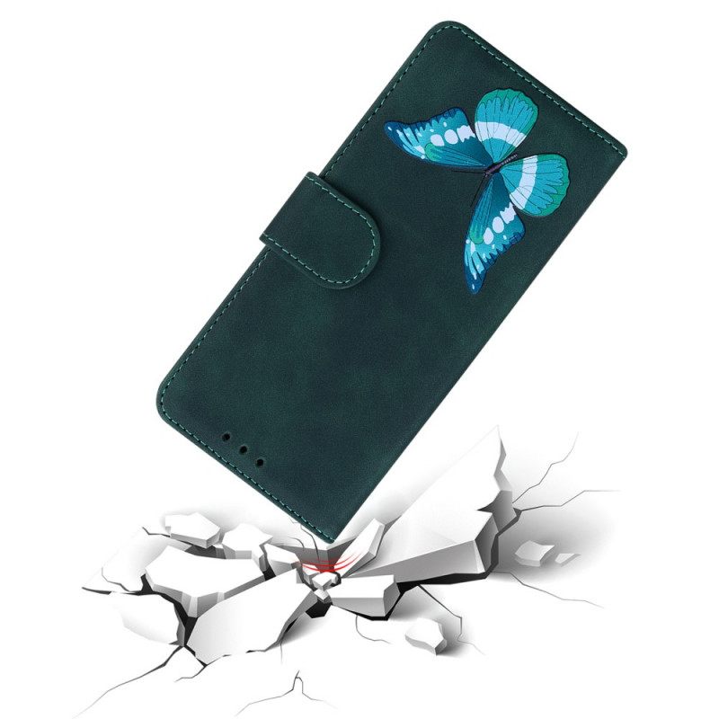 δερματινη θηκη Xiaomi Redmi Note 10 Pro Skin-touch Butterfly