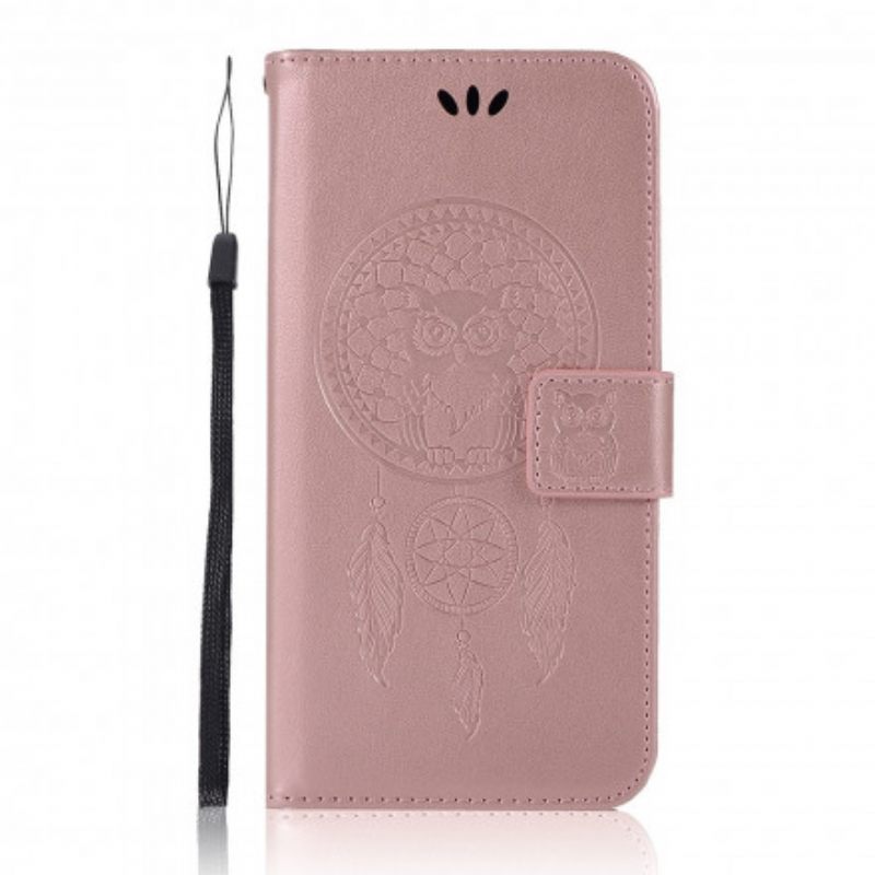 Κάλυμμα Xiaomi Redmi Note 10 Pro Δερμάτινο Εφέ Dreamcatcher Owl