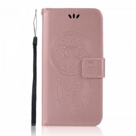 Κάλυμμα Xiaomi Redmi Note 10 Pro Δερμάτινο Εφέ Dreamcatcher Owl