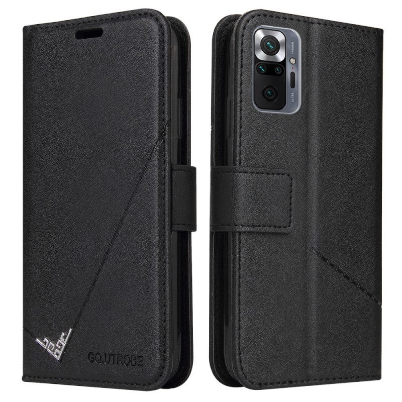 Κάλυμμα Xiaomi Redmi Note 10 Pro Faux Leather Gq.utrobe