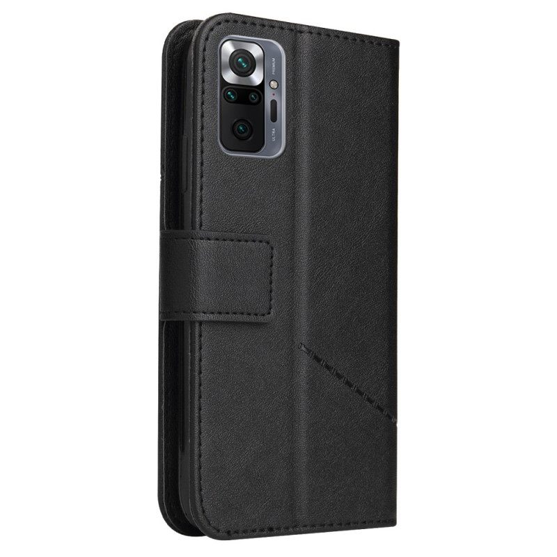 Κάλυμμα Xiaomi Redmi Note 10 Pro Faux Leather Gq.utrobe