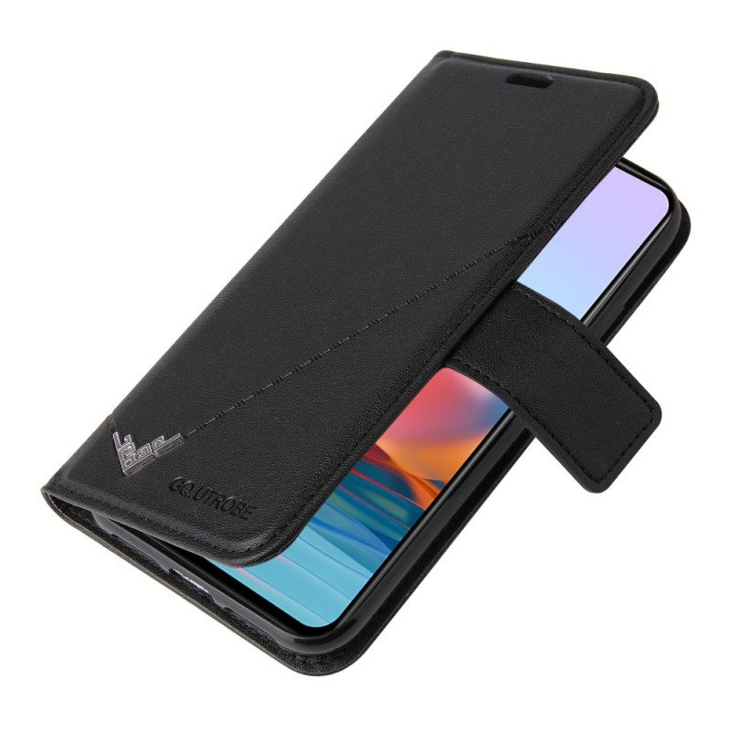 Κάλυμμα Xiaomi Redmi Note 10 Pro Faux Leather Gq.utrobe