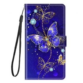 Κάλυμμα Xiaomi Redmi Note 10 Pro με κορδονι Ανεμιστήρας Strap Butterflies