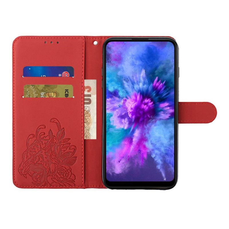 Κάλυμμα Xiaomi Redmi Note 10 Pro με κορδονι Μπαρόκ Strappy Tiger