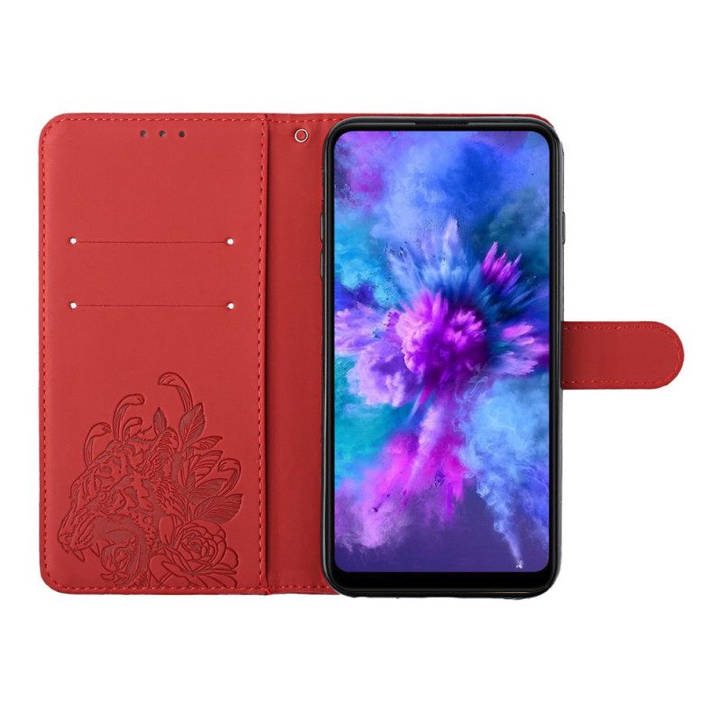 Κάλυμμα Xiaomi Redmi Note 10 Pro με κορδονι Μπαρόκ Strappy Tiger