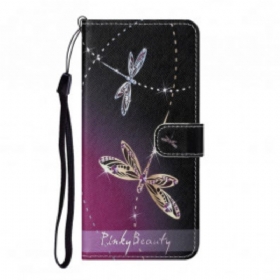 Κάλυμμα Xiaomi Redmi Note 10 Pro με κορδονι Strappy Dragonflies