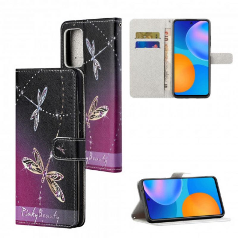 Κάλυμμα Xiaomi Redmi Note 10 Pro με κορδονι Strappy Dragonflies