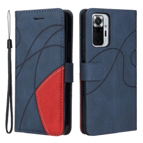 Θήκη Flip Xiaomi Redmi Note 10 Pro Δίχρωμο Signature Faux Leather