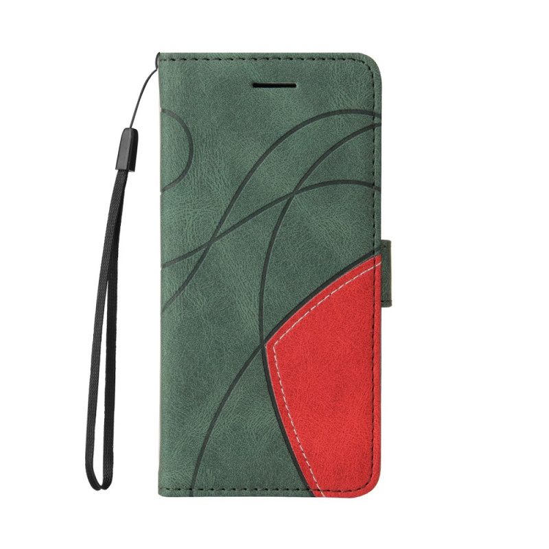 Θήκη Flip Xiaomi Redmi Note 10 Pro Δίχρωμο Signature Faux Leather