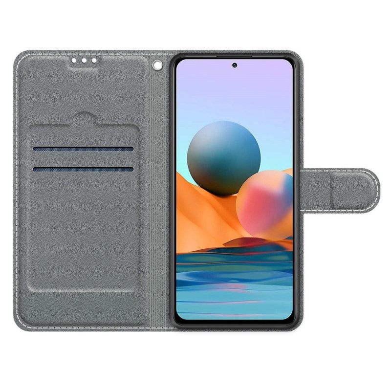 Θήκη Flip Xiaomi Redmi Note 10 Pro με κορδονι Στρατιωτικό Καμουφλάζ Strappy