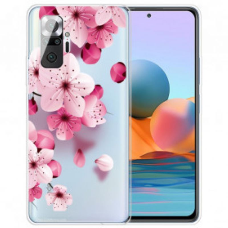 θηκη κινητου Xiaomi Redmi Note 10 Pro Μικρά Ροζ Λουλούδια