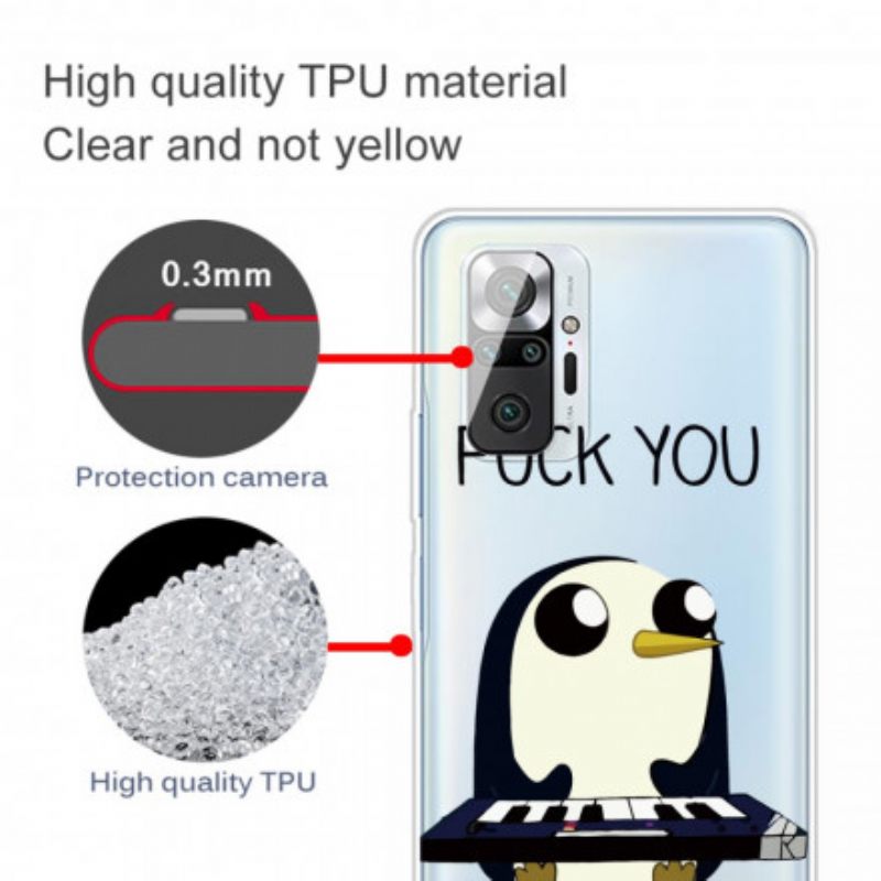 θηκη κινητου Xiaomi Redmi Note 10 Pro Penguin Fuck You