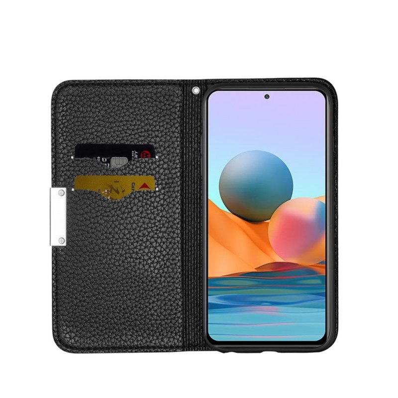 θηκη κινητου Xiaomi Redmi Note 10 Pro Θήκη Flip Faux Leather Litchi Ultra Chic