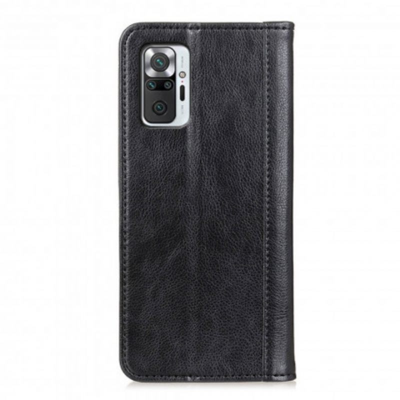 θηκη κινητου Xiaomi Redmi Note 10 Pro Θήκη Flip Lychee Split Leather