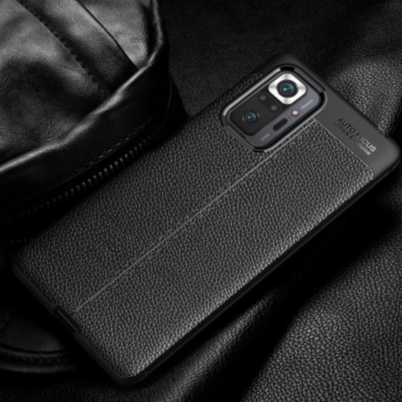 Θήκη Xiaomi Redmi Note 10 Pro Leather Effect Litchi Διπλή Σειρά