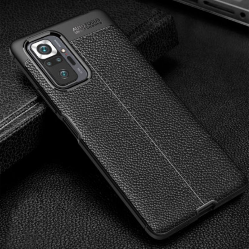 Θήκη Xiaomi Redmi Note 10 Pro Leather Effect Litchi Διπλή Σειρά