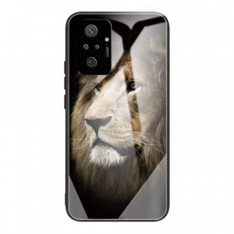 Θήκη Xiaomi Redmi Note 10 Pro Lion Head Tempered Glass