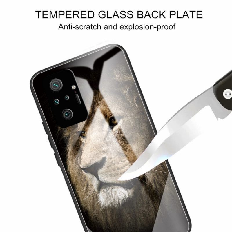 Θήκη Xiaomi Redmi Note 10 Pro Lion Head Tempered Glass