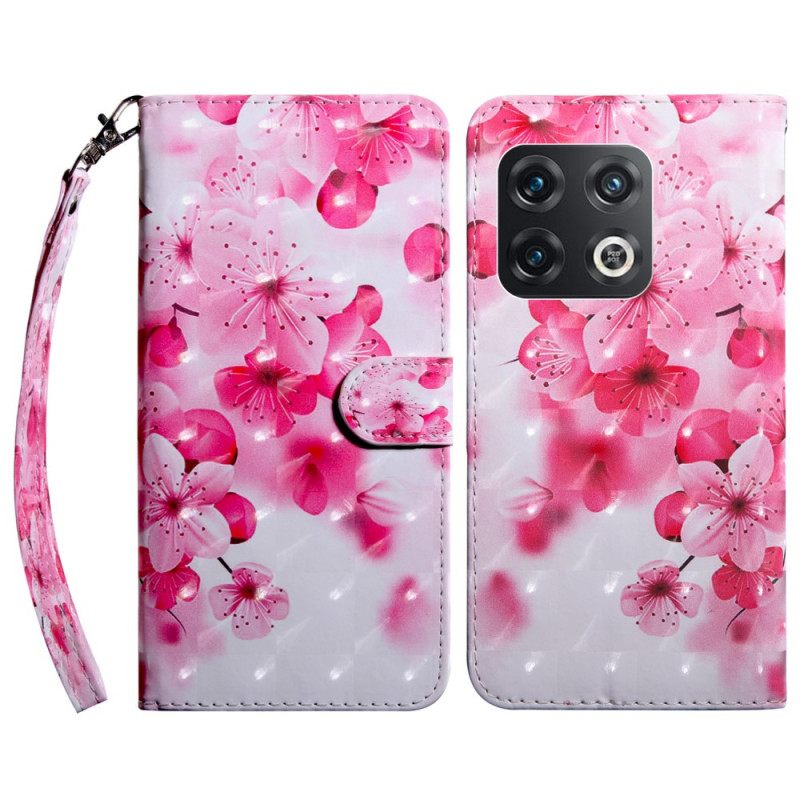 Κάλυμμα OnePlus 10 Pro 5G Floral Με Λουράκι