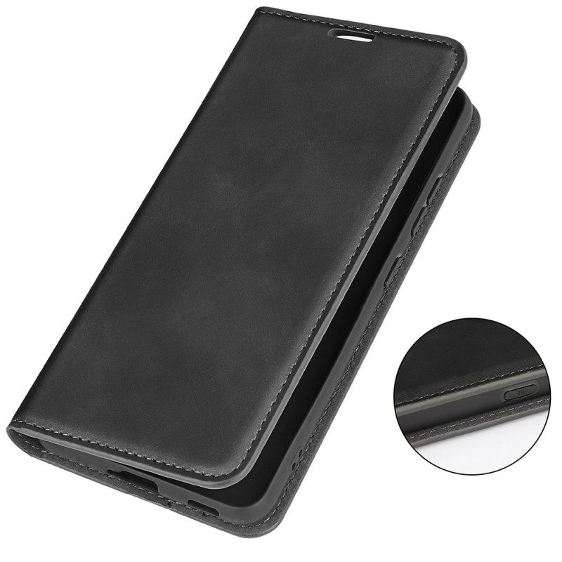 θηκη κινητου OnePlus 10 Pro 5G Θήκη Flip Εφέ Silk Soft Leather