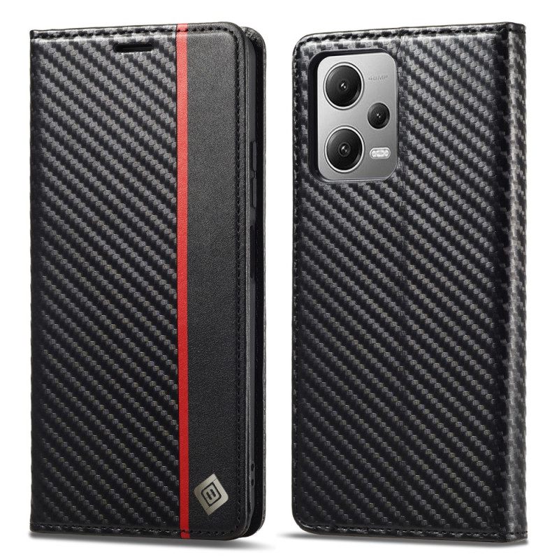 θηκη κινητου Poco X5 5G Θήκη Flip Carbon Fiber Lc.imeeke