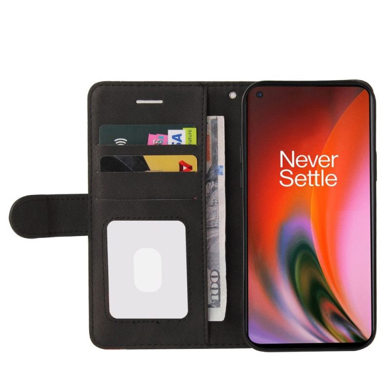 Κάλυμμα OnePlus Nord 2 5G Δίχρωμο Signature Faux Leather