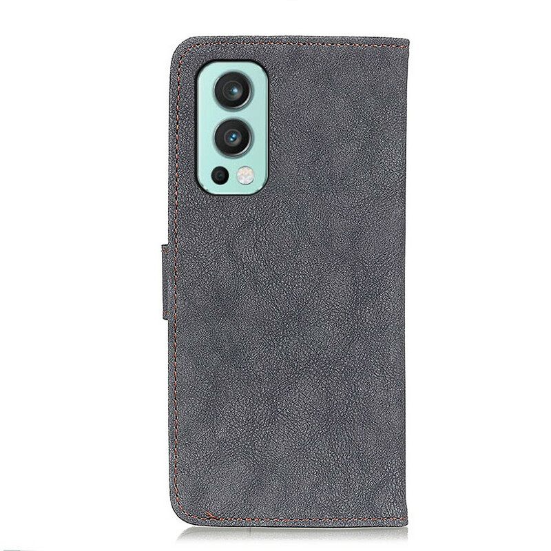 Κάλυμμα OnePlus Nord 2 5G Khazneh Retro Split Faux Leather