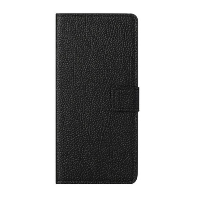 Κάλυμμα OnePlus Nord 2 5G Litchi Grain Leather Effect