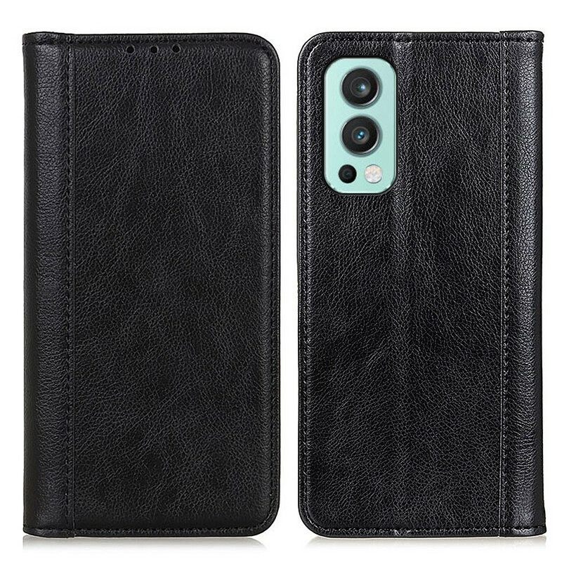 θηκη κινητου OnePlus Nord 2 5G Θήκη Flip Έκδοση Litchi Split Leather