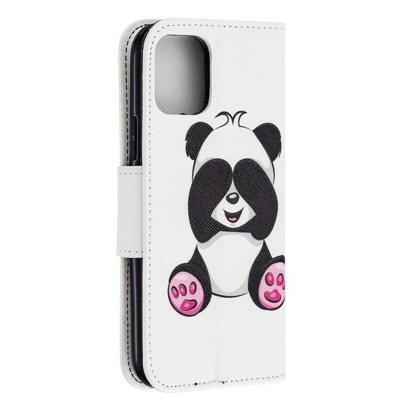 δερματινη θηκη iPhone 11 Pro Panda Fun