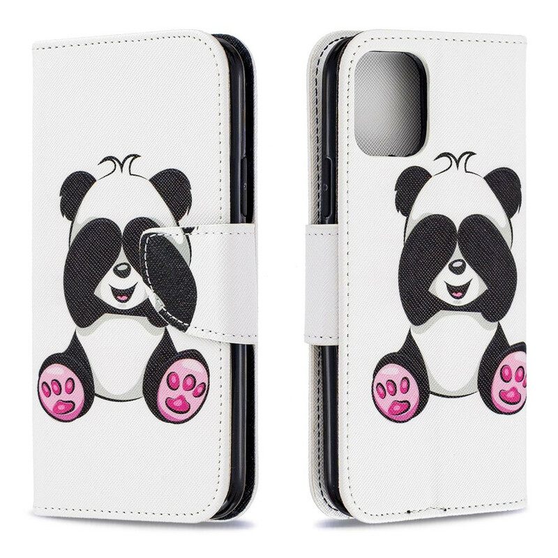 δερματινη θηκη iPhone 11 Pro Panda Fun