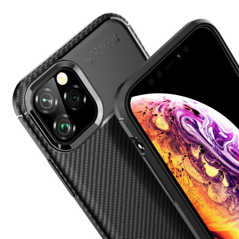 Θήκη iPhone 11 Pro Ευέλικτη Υφή Από Ίνες Άνθρακα