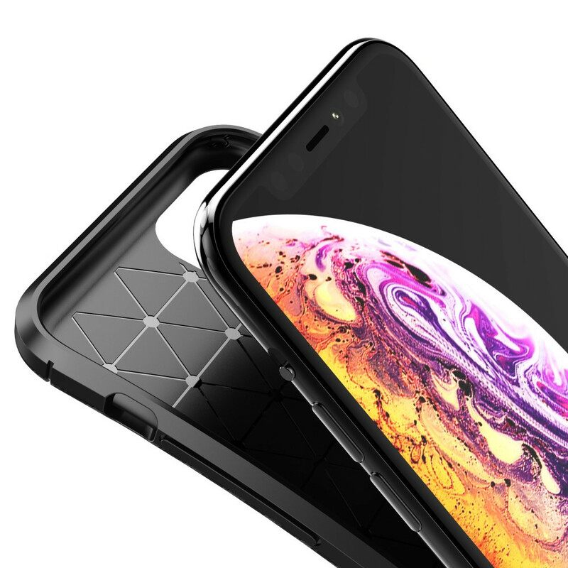 Θήκη iPhone 11 Pro Ευέλικτη Υφή Από Ίνες Άνθρακα