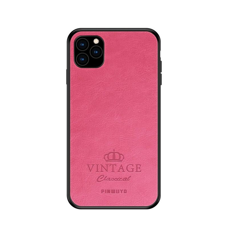 Θήκη iPhone 11 Pro Vintage Δερμάτινο Εφέ Pinwuyo