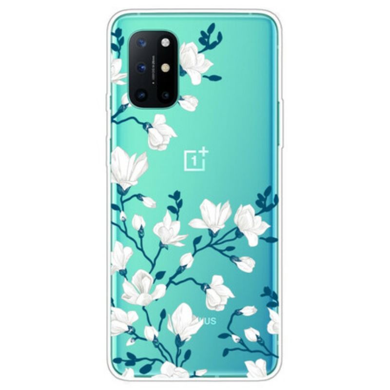 θηκη κινητου OnePlus 8T Λευκά Λουλούδια