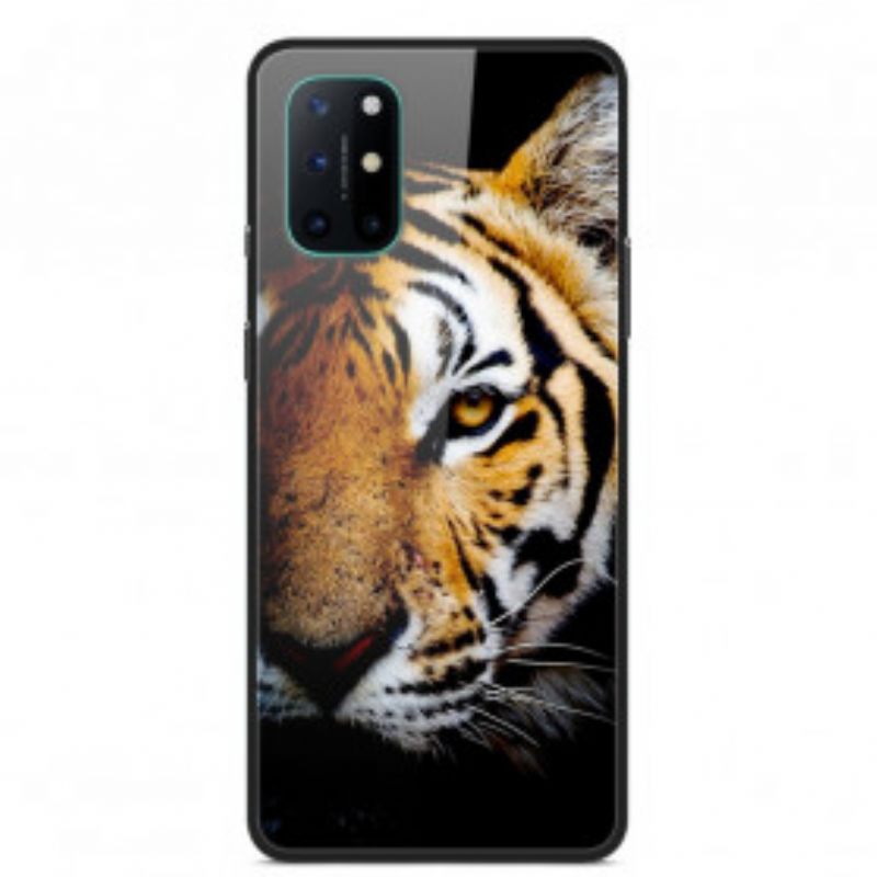 θηκη κινητου OnePlus 8T Ρεαλιστικό Tiger Tempered Glass