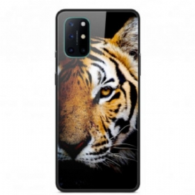 θηκη κινητου OnePlus 8T Ρεαλιστικό Tiger Tempered Glass