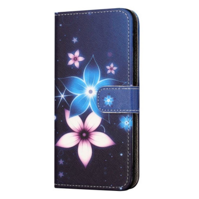 Δερματινη Θηκη Honor 200 Lite Lunar Flowers With Strap