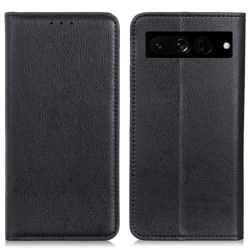 θηκη κινητου Google Pixel 7 Pro Θήκη Flip Litchi Split Leather