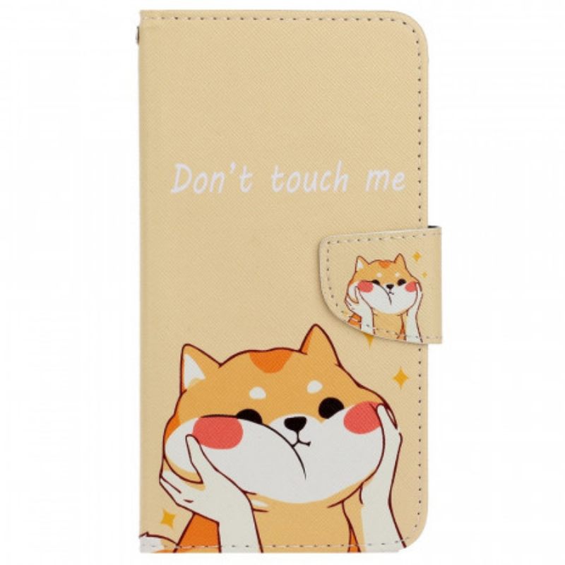 Κάλυμμα Samsung Galaxy A13 με κορδονι Cat Don't Touch Me With Strap