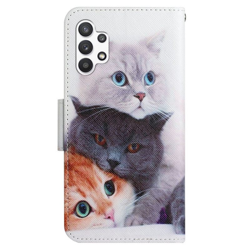 Κάλυμμα Samsung Galaxy A13 Tales Of Cats With Lanyard