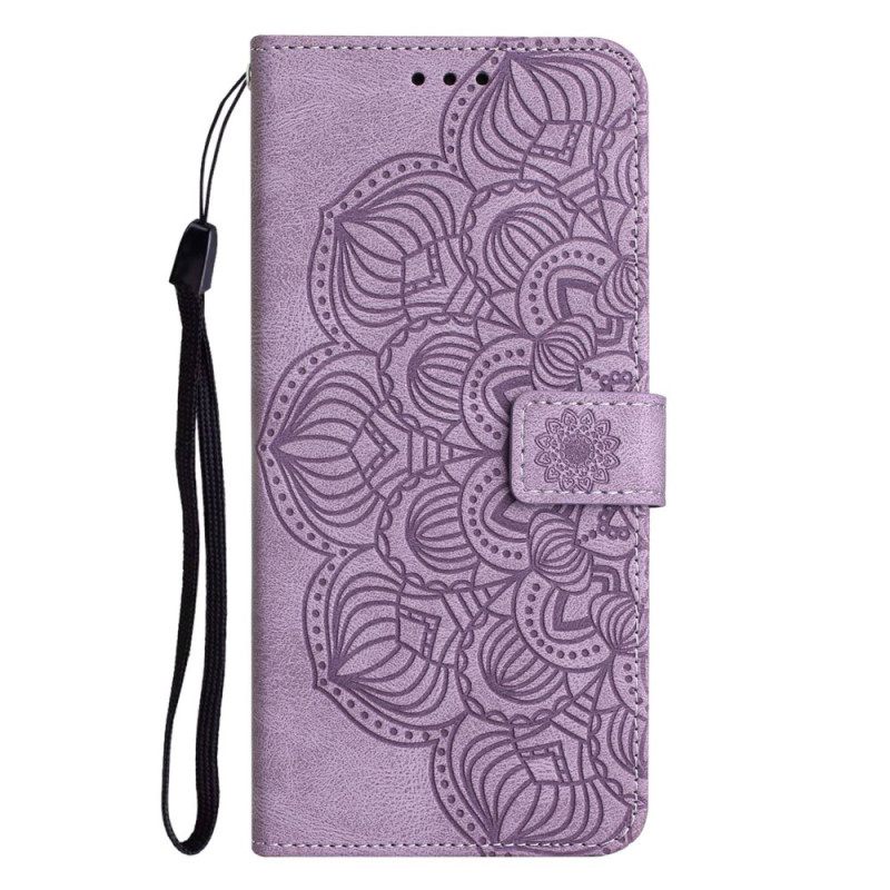 Θήκη Flip Samsung Galaxy A13 με κορδονι Vintage Strappy Mandala