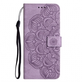 Θήκη Flip Samsung Galaxy A13 με κορδονι Vintage Strappy Mandala